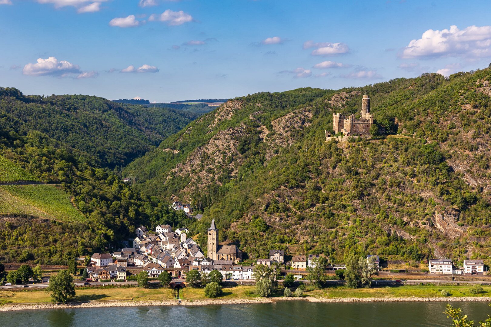 Wellmich a Burg Maus