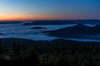 Výhled z okna po bouřce. Konečně inverze.