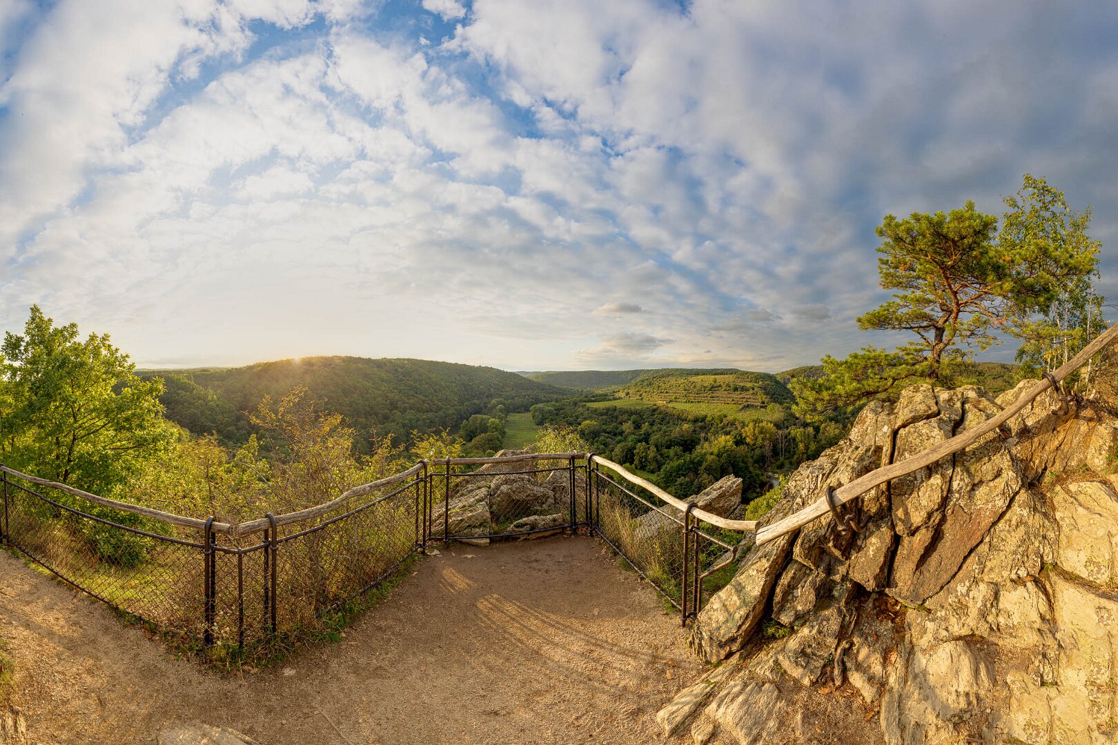 Vyhlídka na Šóbes, odpoledne