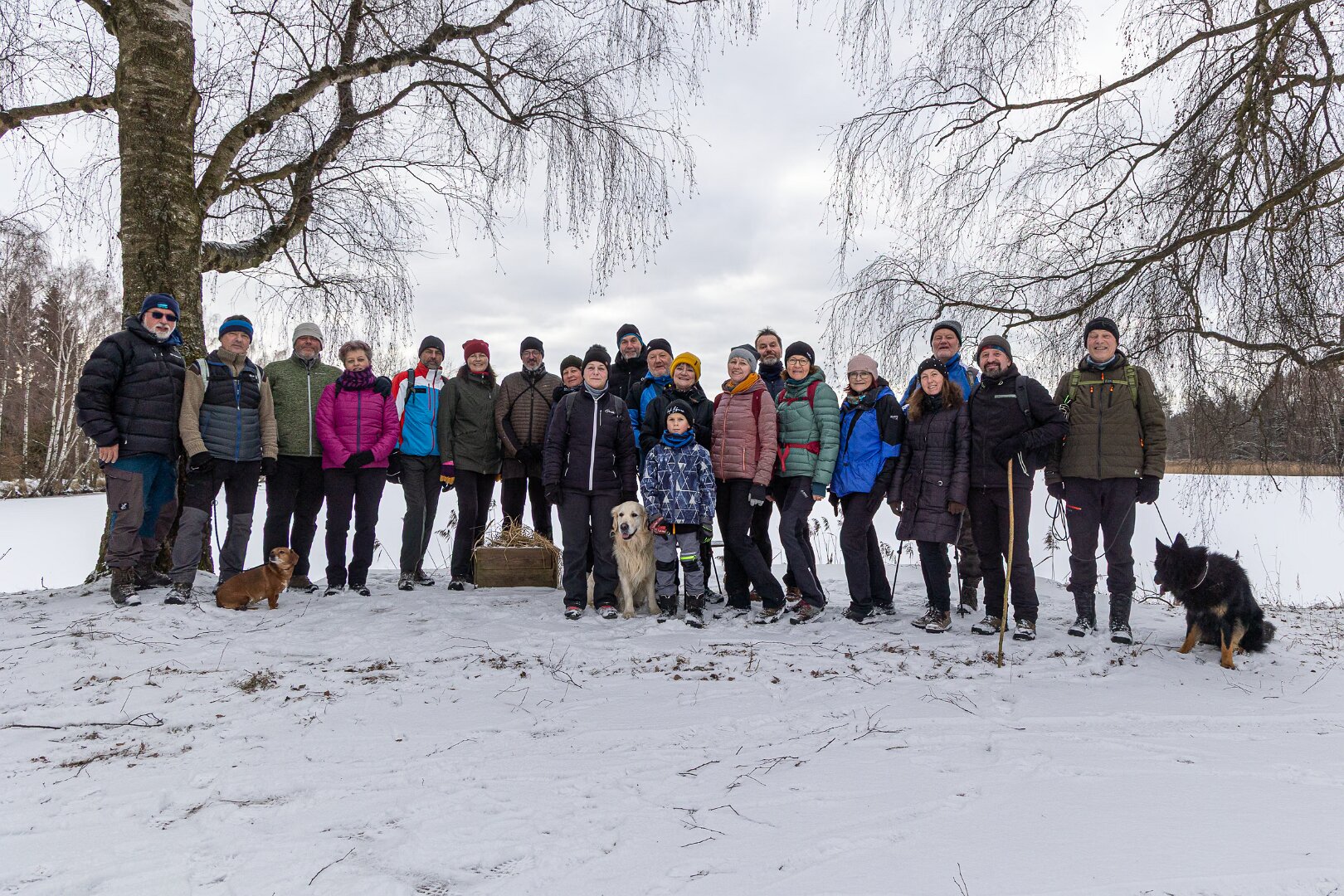 Společné foto na hrázi